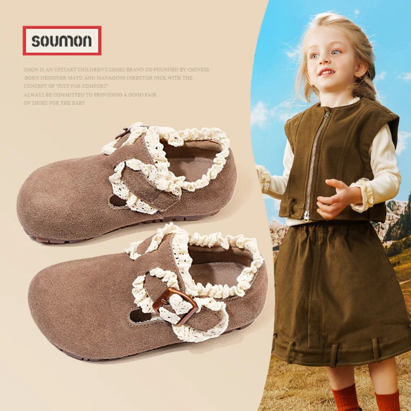 书萌清仓儿童鞋子女童软底皮鞋秋季新款宝宝公主鞋女孩休闲鞋百搭