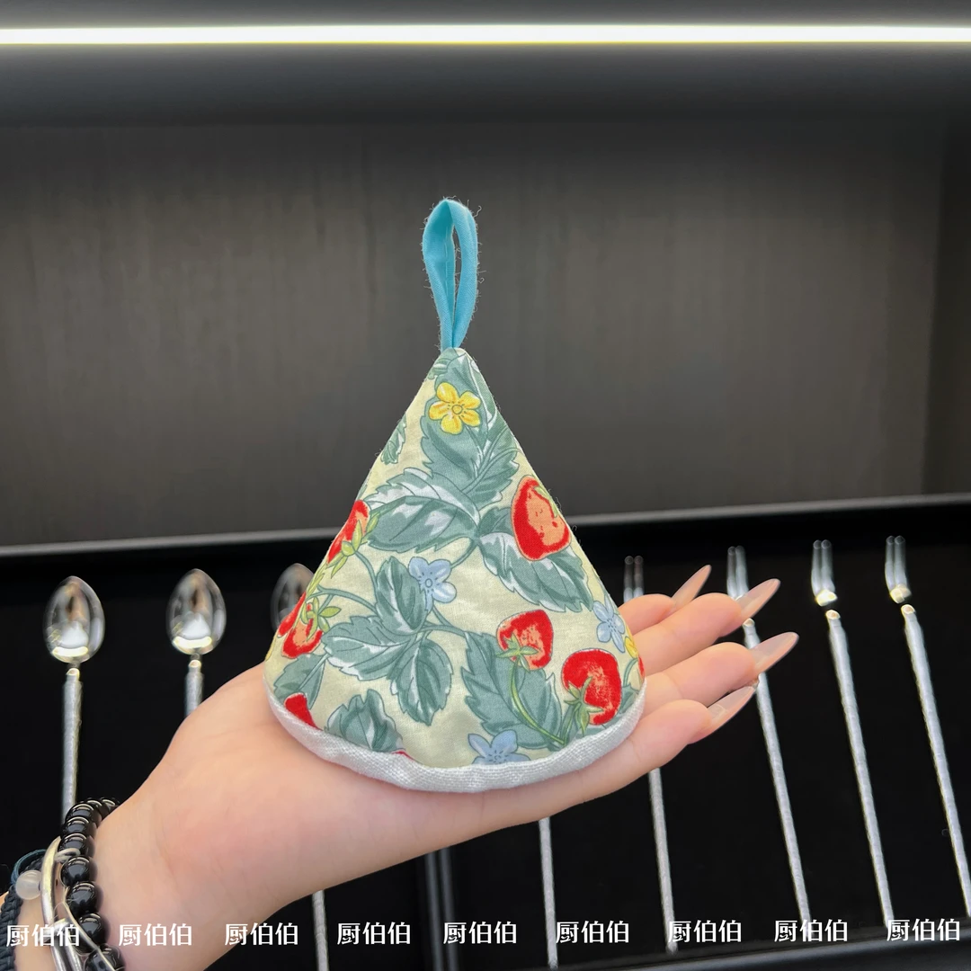 复古三角防烫帽厨房珐琅锅锅盖帽厨房铸铁锅把手耐高温砂锅耳朵BT
