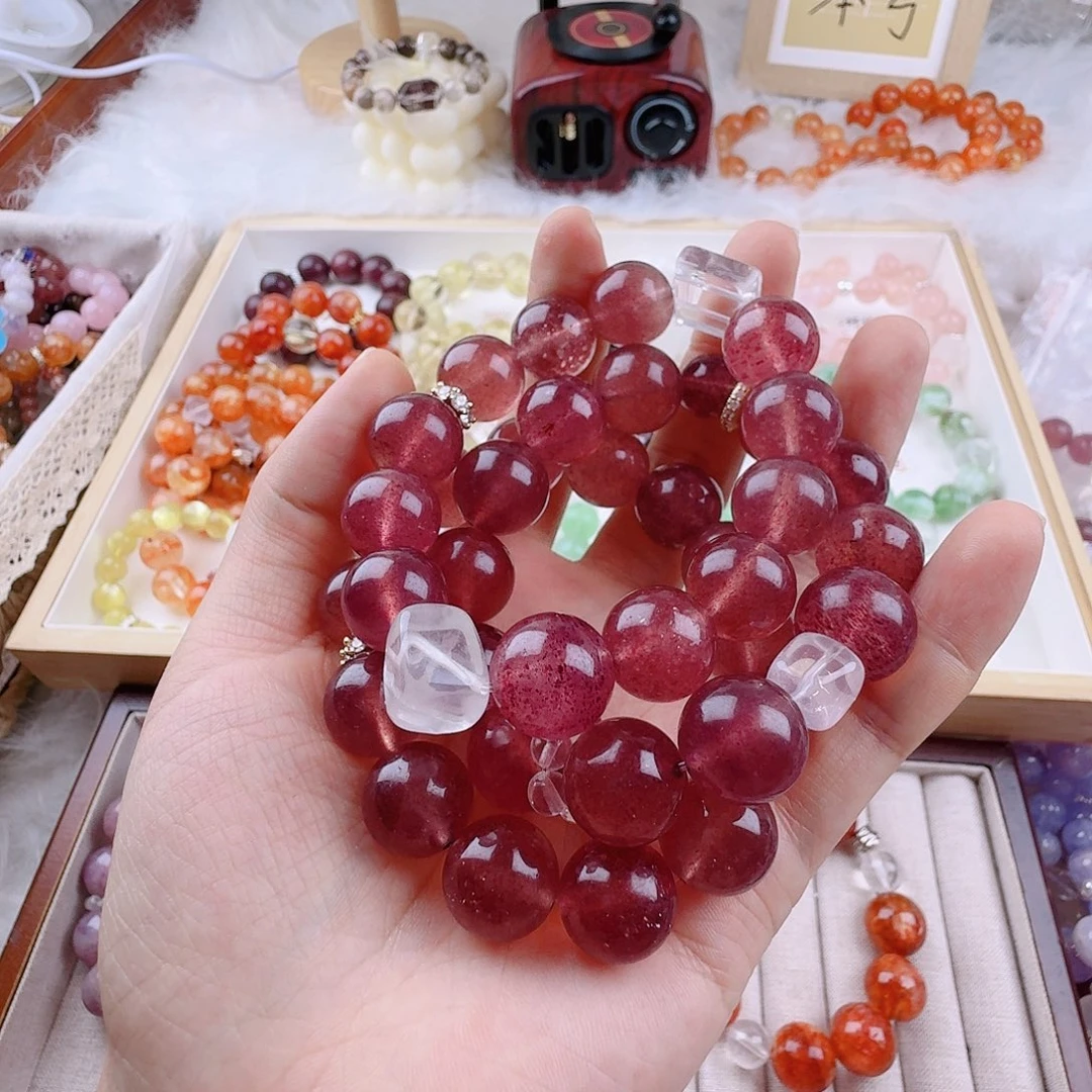 鼎***说烟晶手链银S925镶嵌