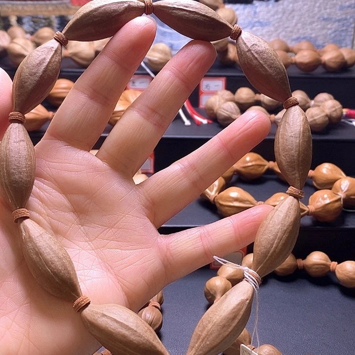 手串橄榄核手持柳叶核16×38