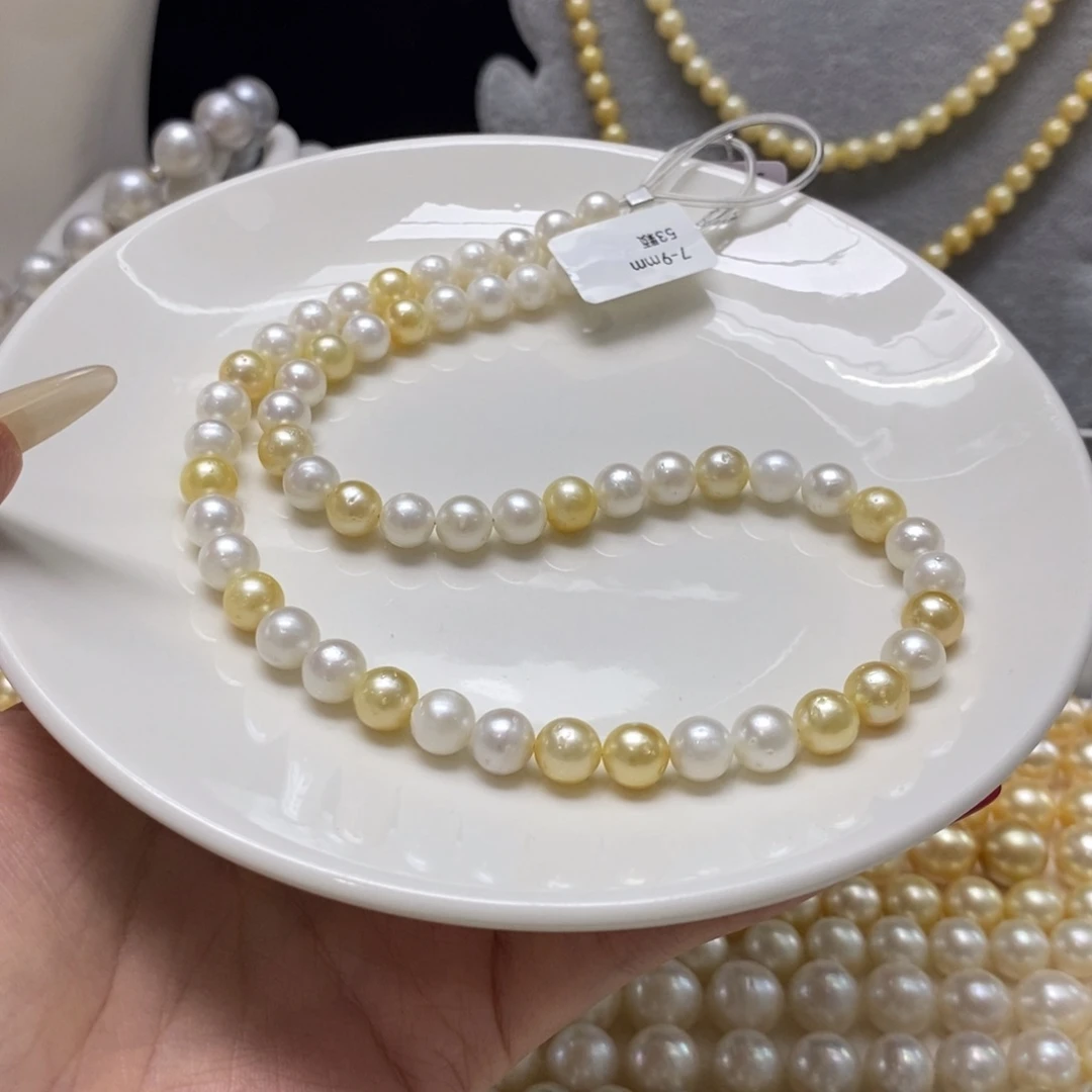 海水珍珠颈饰银S925镶嵌