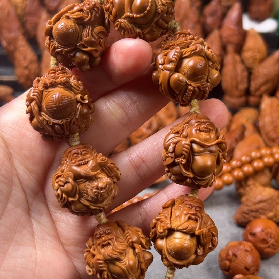 海***哥手串/手链橄榄核核雕