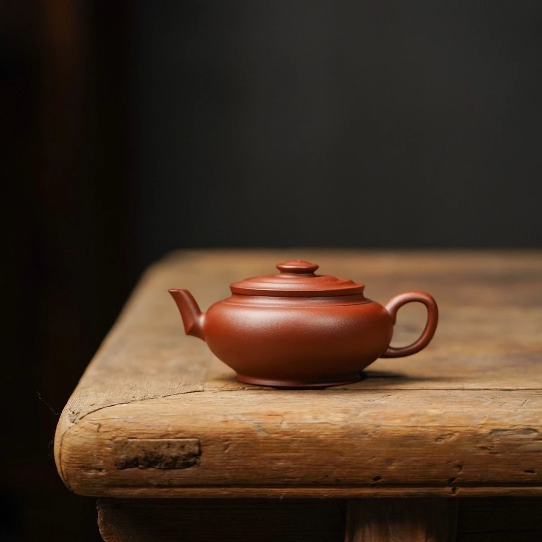 宜兴原矿紫砂壶精工半手工制作180CC水漾壶