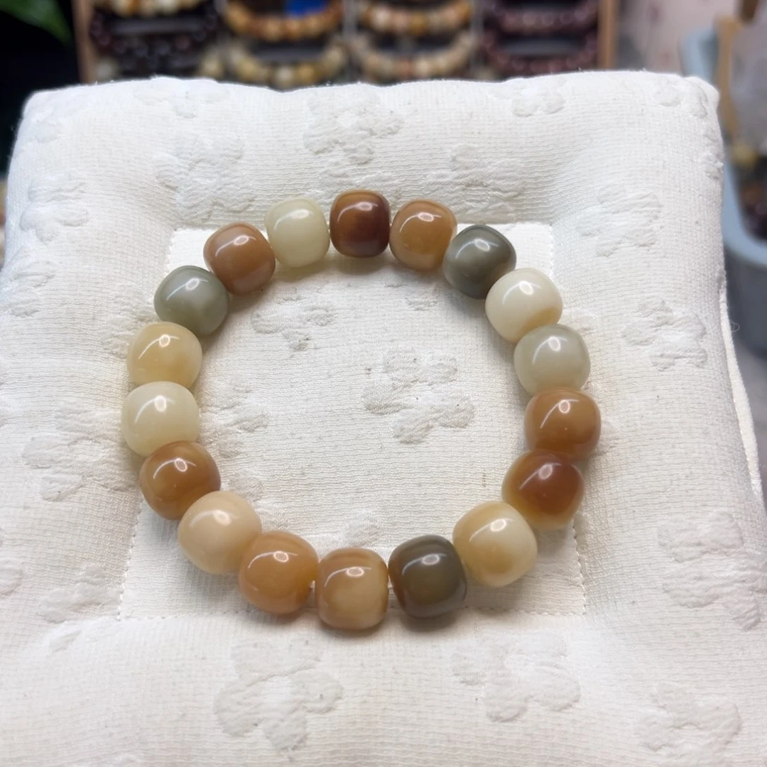 菩提根/象牙果手串卡13桶珠微瑕