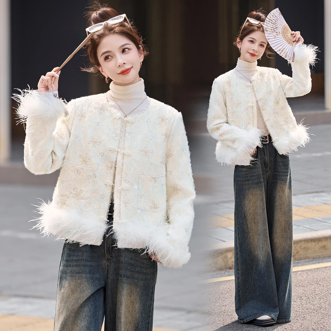 新中式短款羽绒服女款爆款2025新款正品时尚洋气百搭气质冬季外套