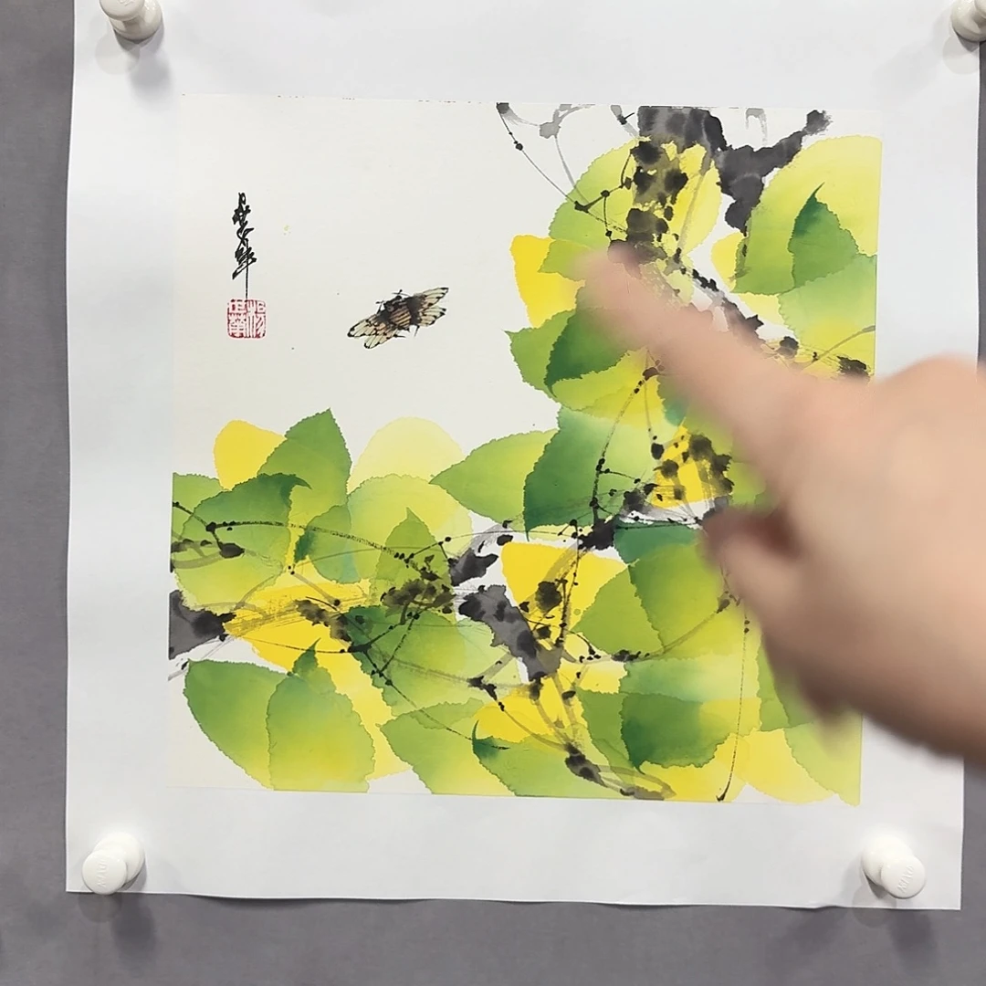 国画亲笔手绘放心去藏