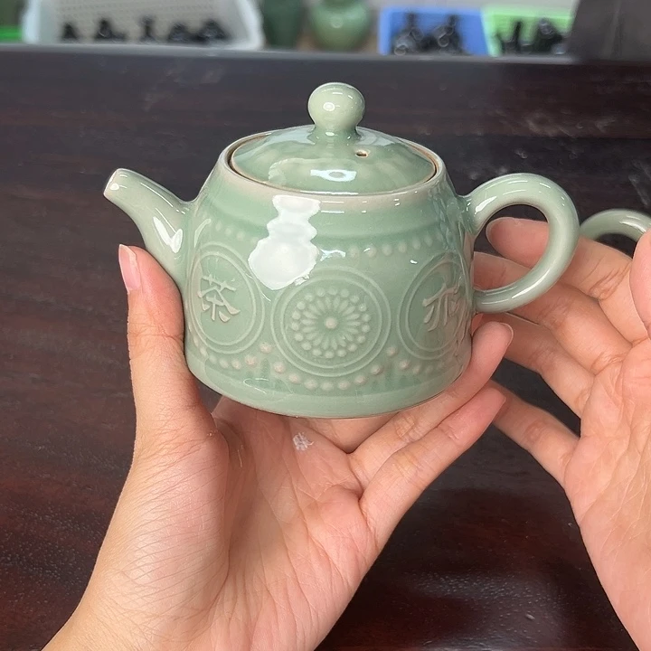 龙泉云间青瓷小米茶器