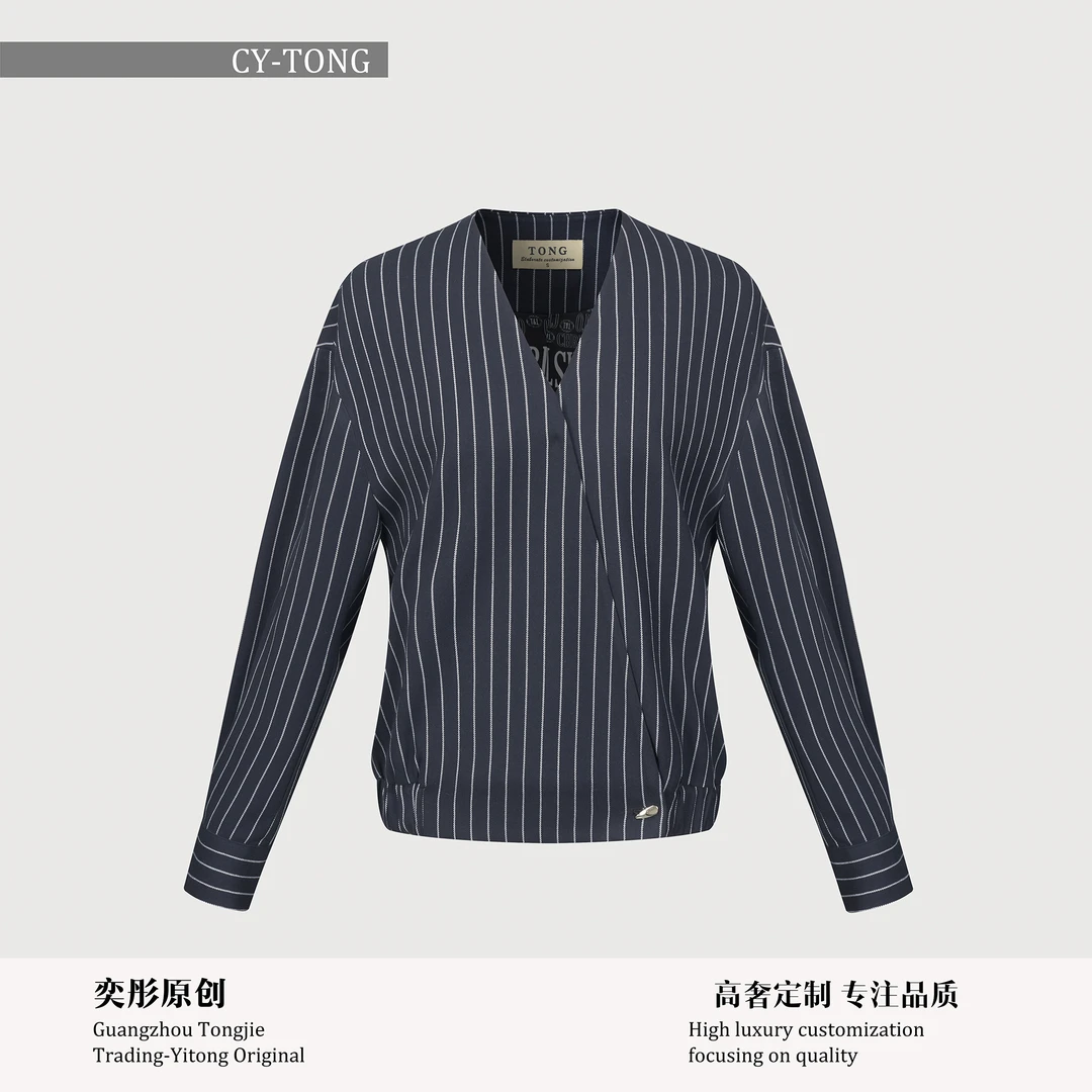 【彤姐原创】冬季气质设计感轻奢休闲时尚简约衬衫上衣W24D278