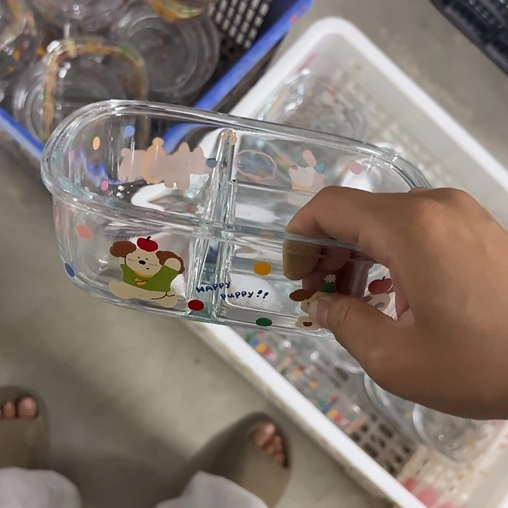 搪瓷微瑕小狗长款三格