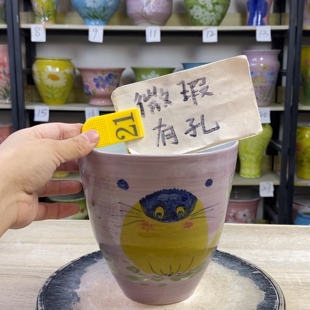 景德镇陶瓷手绘花盆