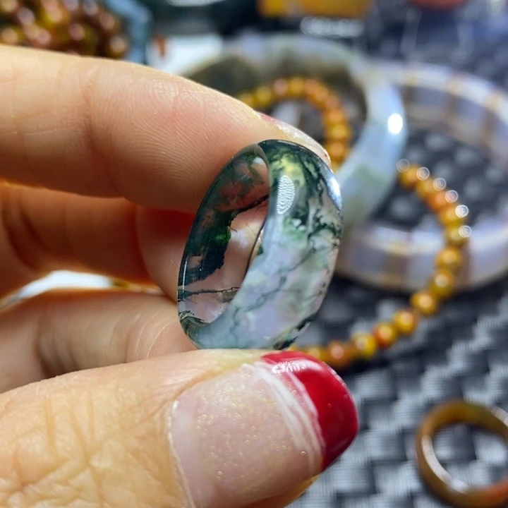 玛瑙/玉髓颈饰足银镀金镶嵌疯**玉