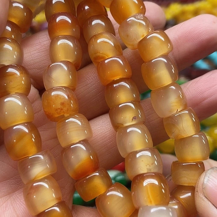 玛瑙/玉髓未镶嵌玛瑙项链。手链珠子