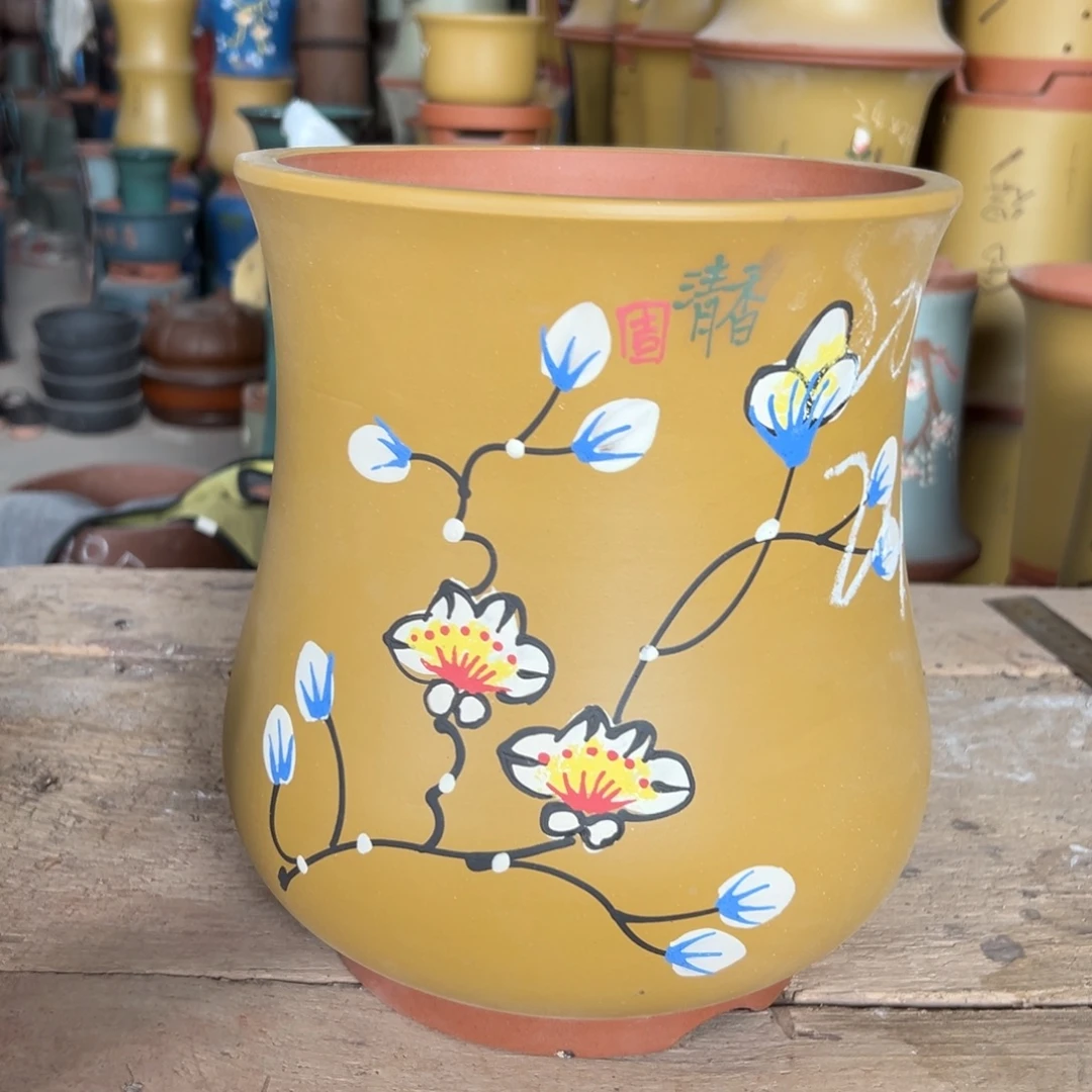 宜兴川阁紫砂花盆单个