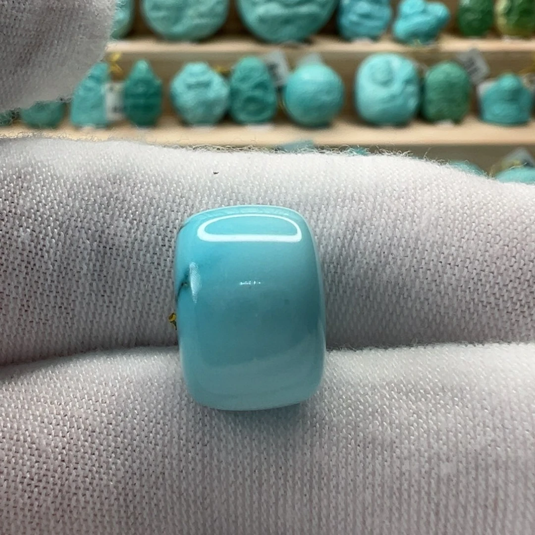 未镶嵌绿松石老型珠13.3x9.3mm