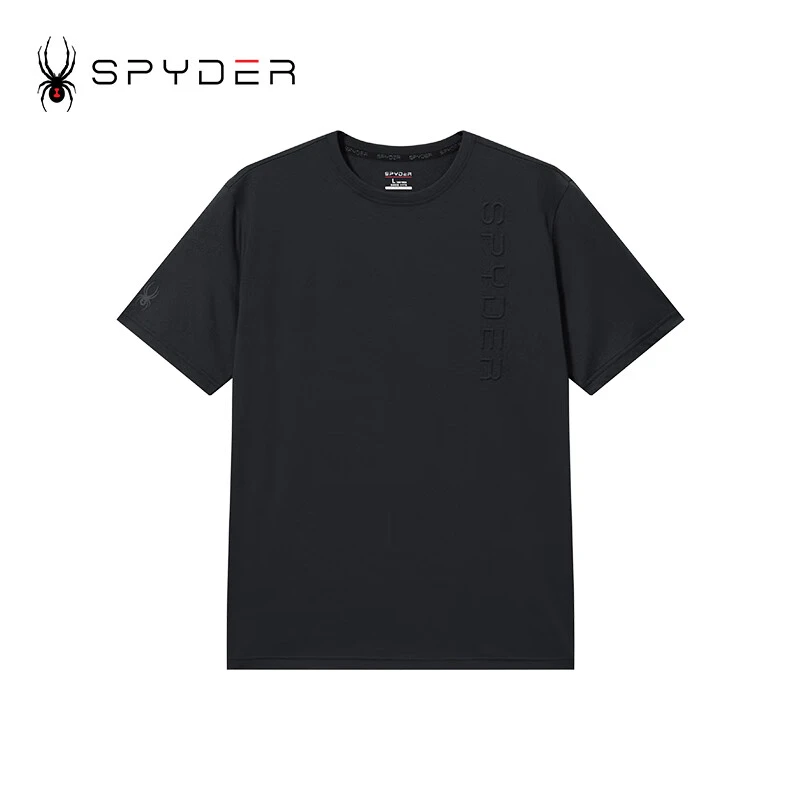 SPYDER新品男子男款TRAINING休闲圆领短袖T恤运动上衣24CS445M