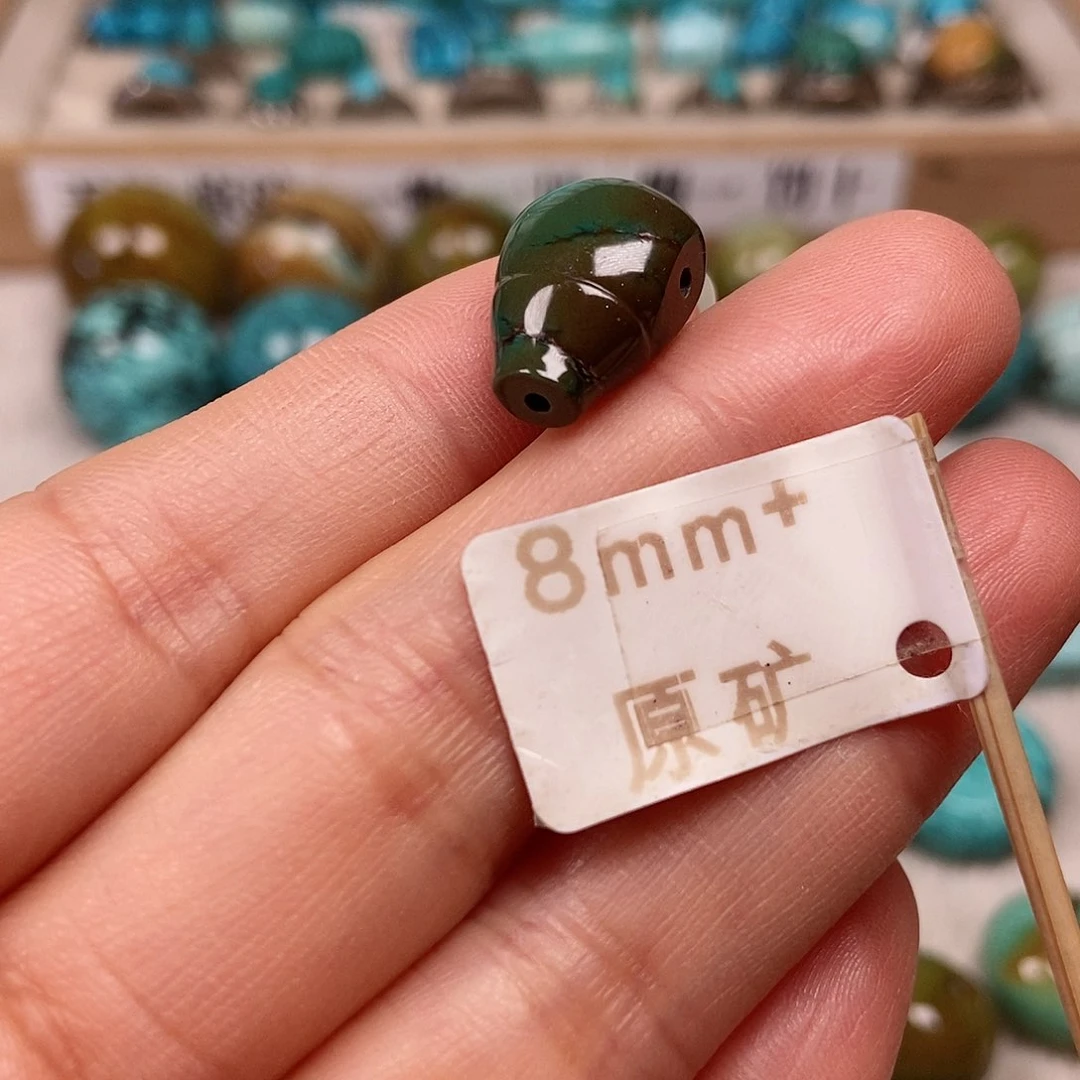 未镶嵌绿松石珠宝半成品