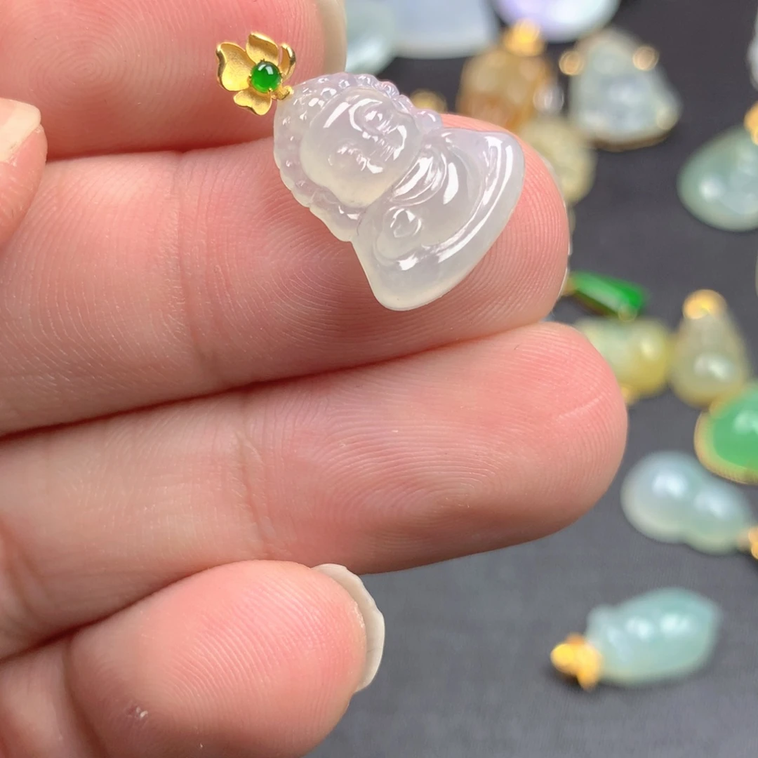 【闪购商品】颈饰18K金镶嵌翡翠玥*翡翠