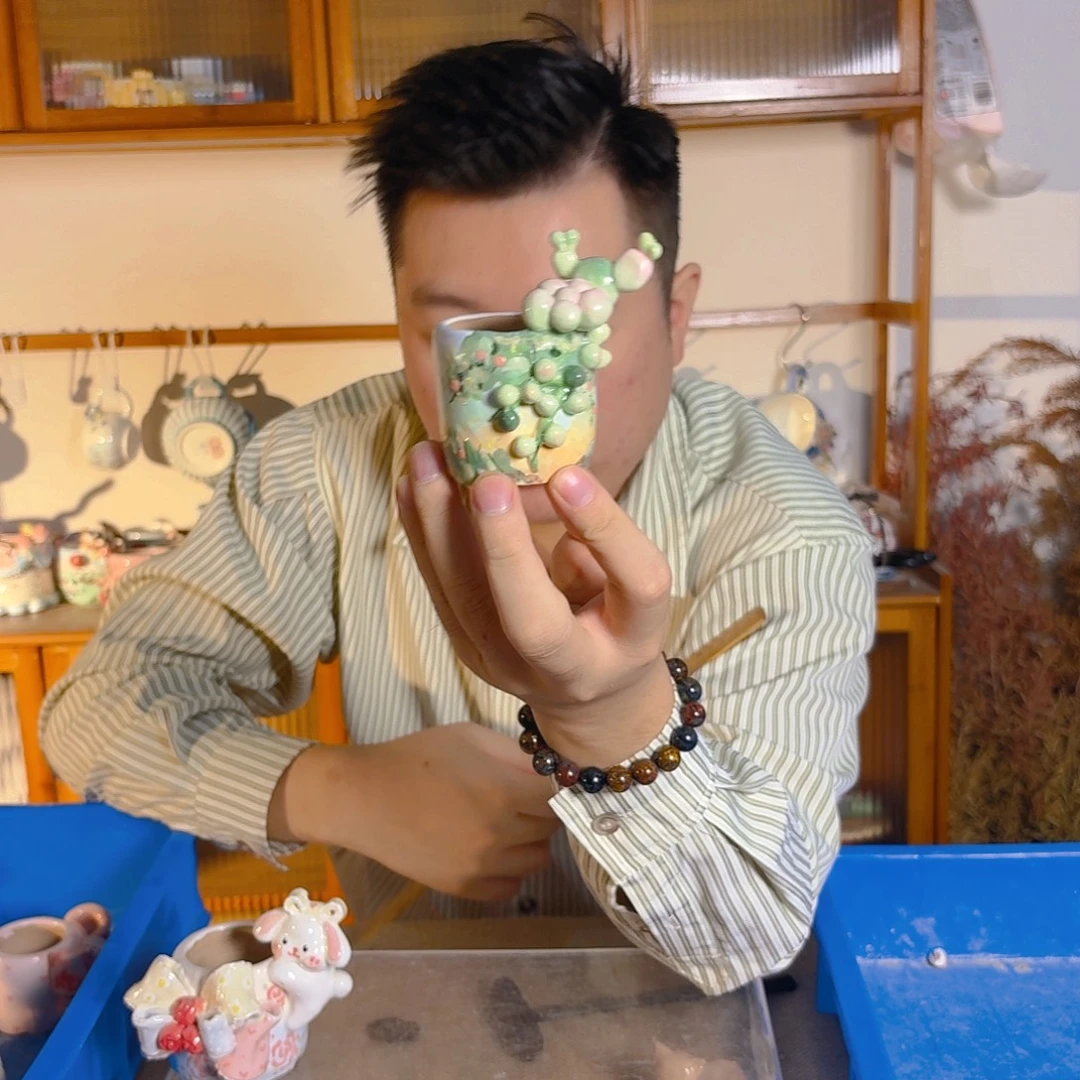 老梧家的手工多肉花盆