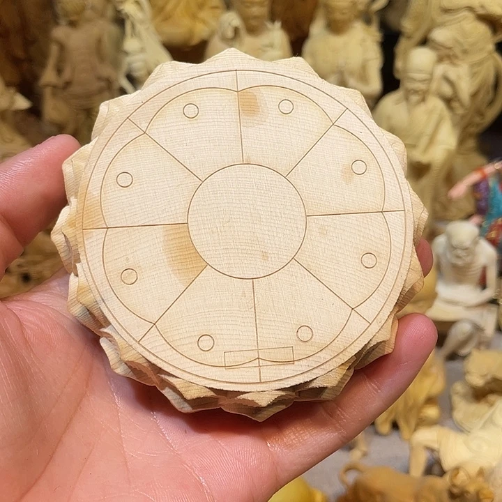 黄杨木瑕疵莲花座