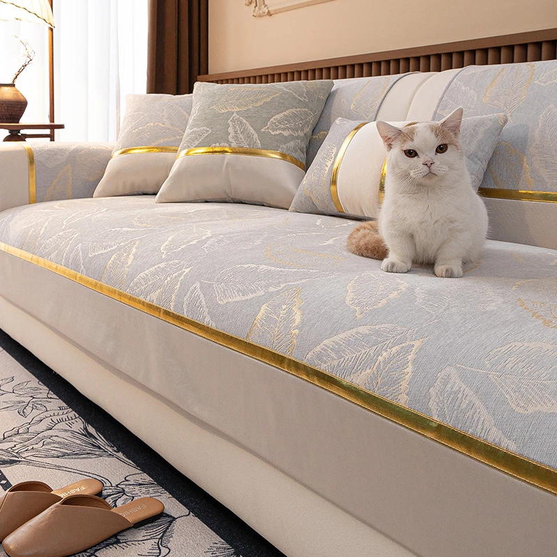 轻奢法式奶油风沙发垫2025新款四季通用防滑坐垫高级感套罩盖布巾