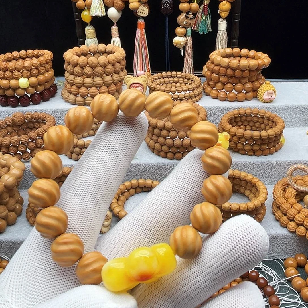 起***康猴头核桃手串猴头手串扭扭酥