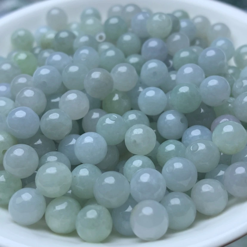 【闪购商品】未镶嵌手链翡翠卡7.4冰珠子20个