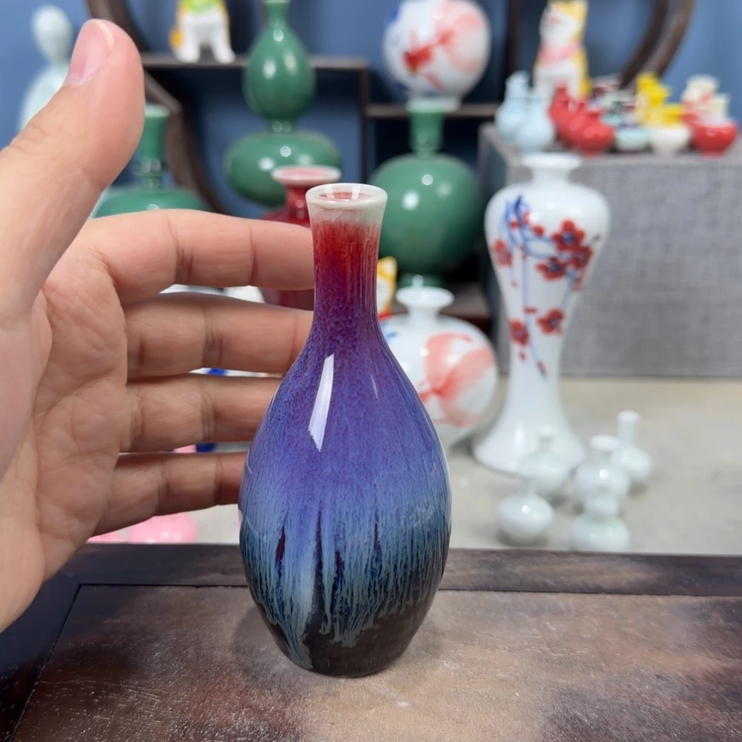 陶瓷手工小花器摆件