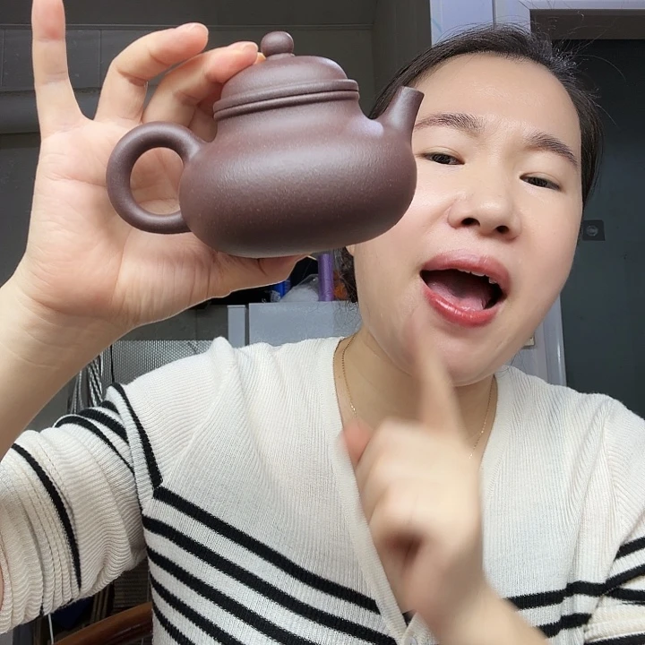 茶壶紫砂原矿半手工天青泥容天300cc