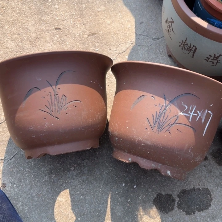 紫砂花盆特价清仓