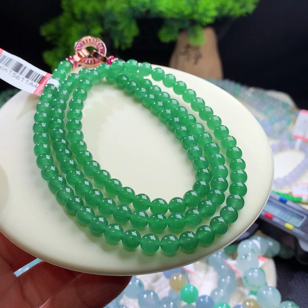 项链未镶嵌翡翠卡6mm