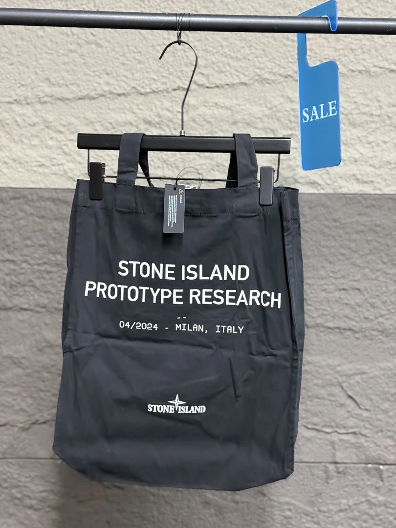 全新未使用 STONE ISLAND 石头岛 Prototype research 帆布手袋