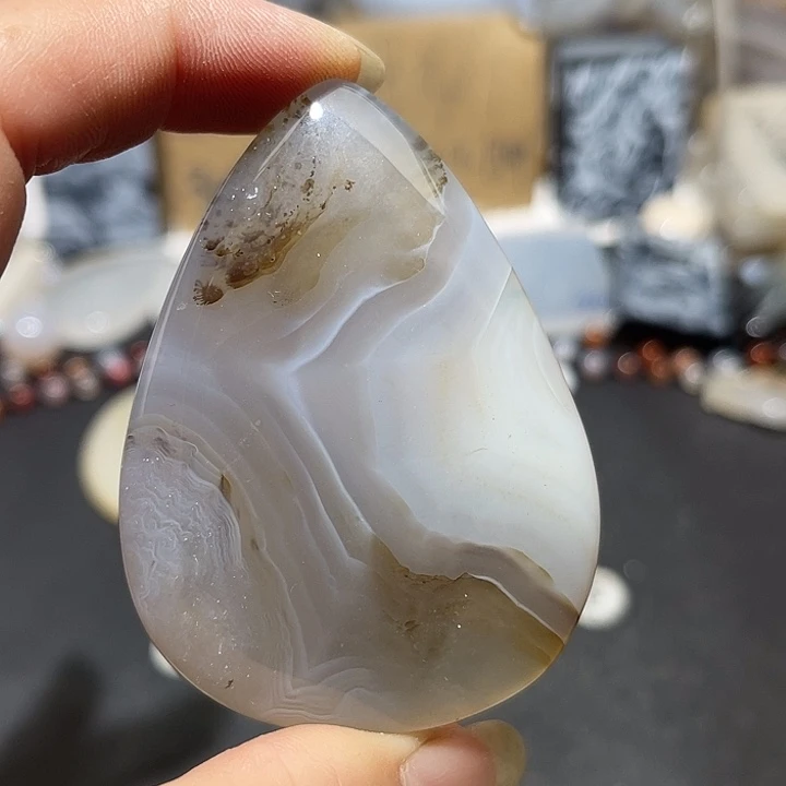 玛瑙/玉髓未镶嵌吊坠(不含链)