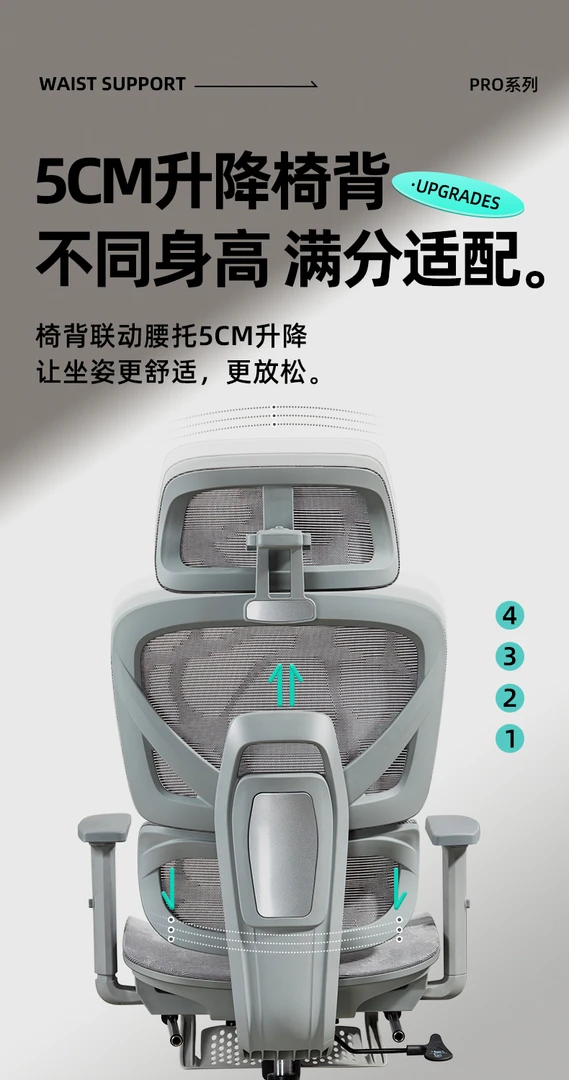 外贸4级气杆电脑椅家用办公椅久坐人体工学椅电竞椅可躺升降椅