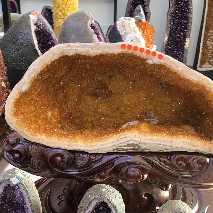 银S925镶嵌紫晶大型摆件（非配饰）