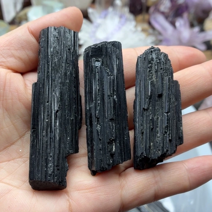 未镶嵌摆件水晶黑碧玺