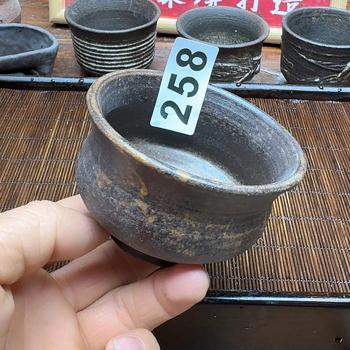 纯手工制作粗陶茶具