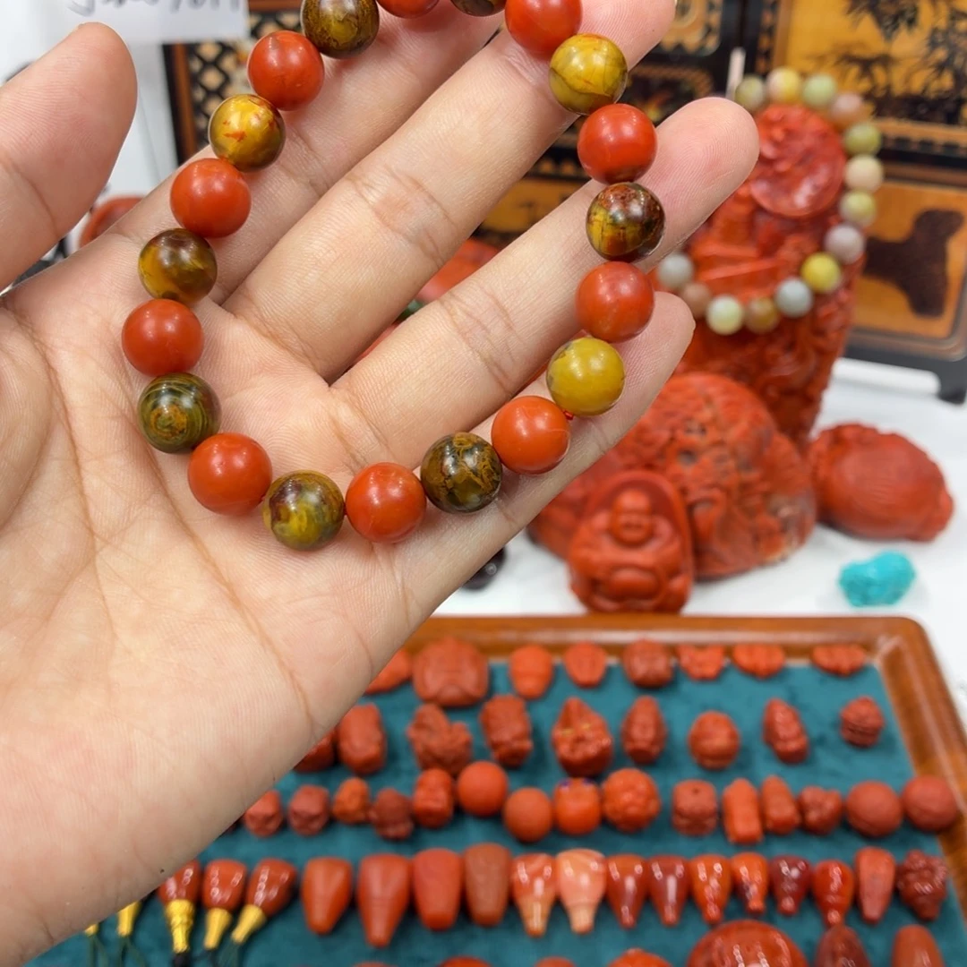 南红玛瑙合金颈饰10mm