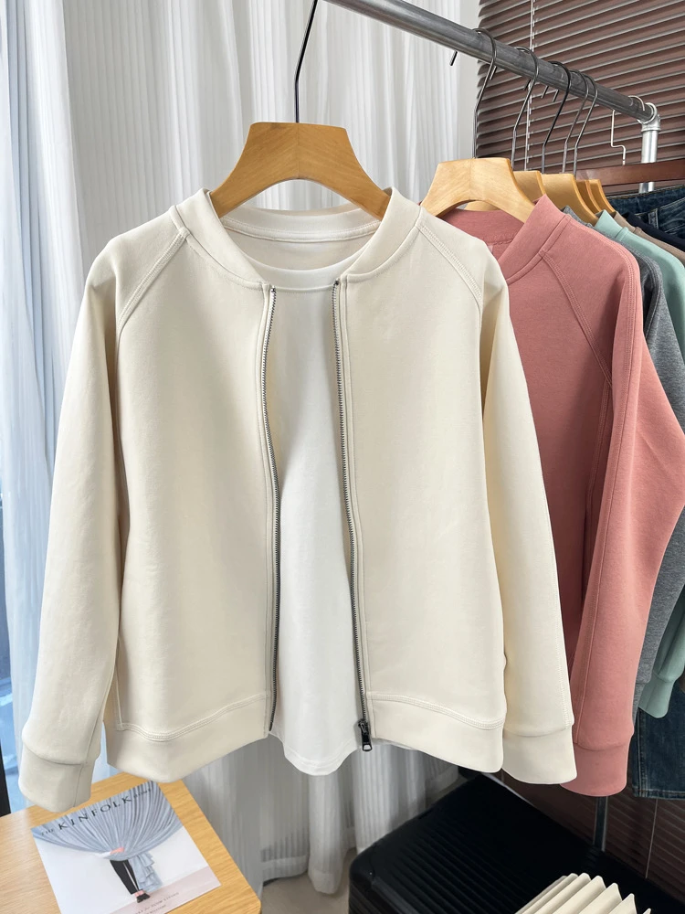 九佳 光板韩版高端外套时尚休闲宽松百搭ins外套开衫复古