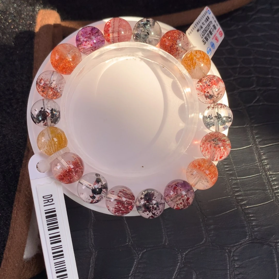 未镶嵌手链水晶稀有色超七11mm