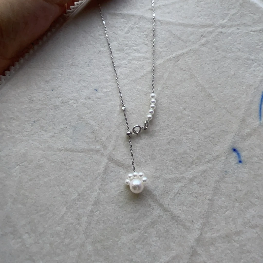 淡水珍珠合金颈饰