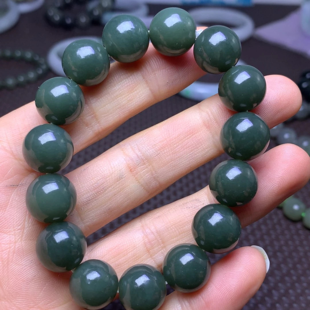 未镶嵌手链和田玉且末蓝14