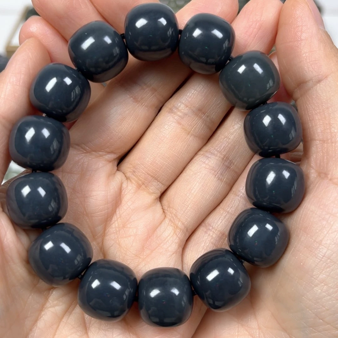 手链未镶嵌和田玉卡16老形珠