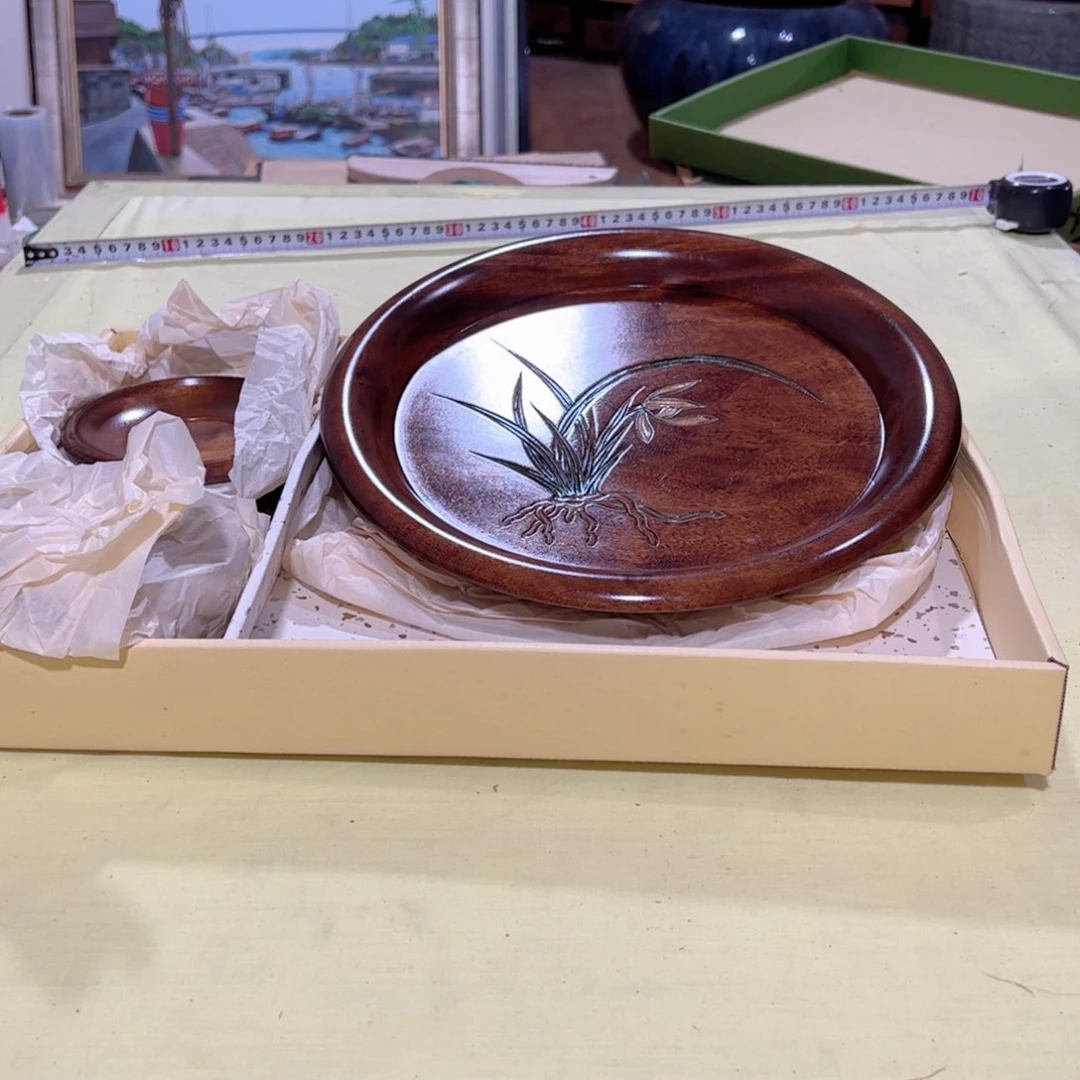 绘画亦**水屏风框画茶空间设计