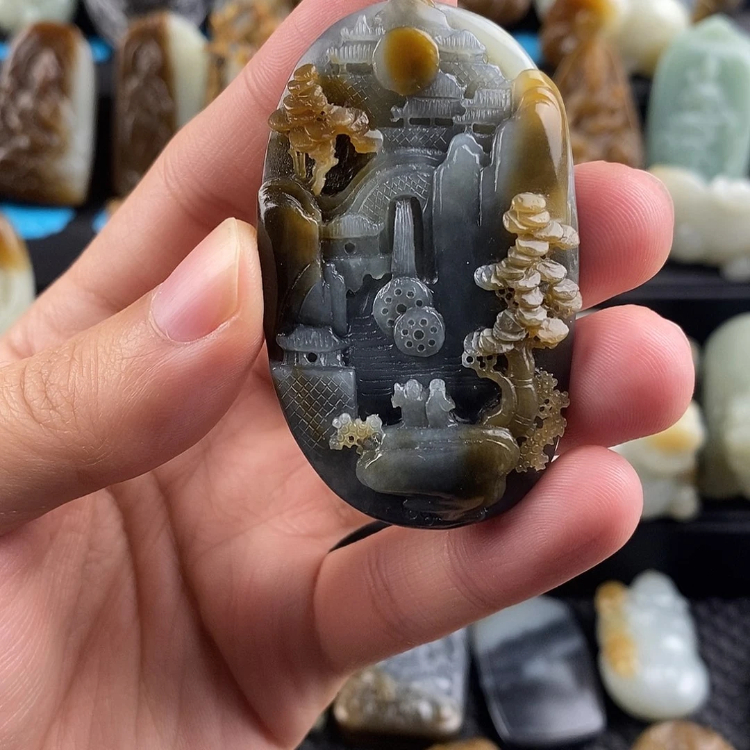 和田玉挂件未镶嵌