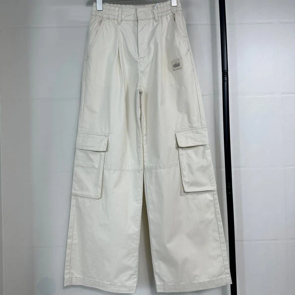 a/o工装裤女2025新款夏宽松休闲直筒多口袋阔腿裤高腰显瘦运动裤