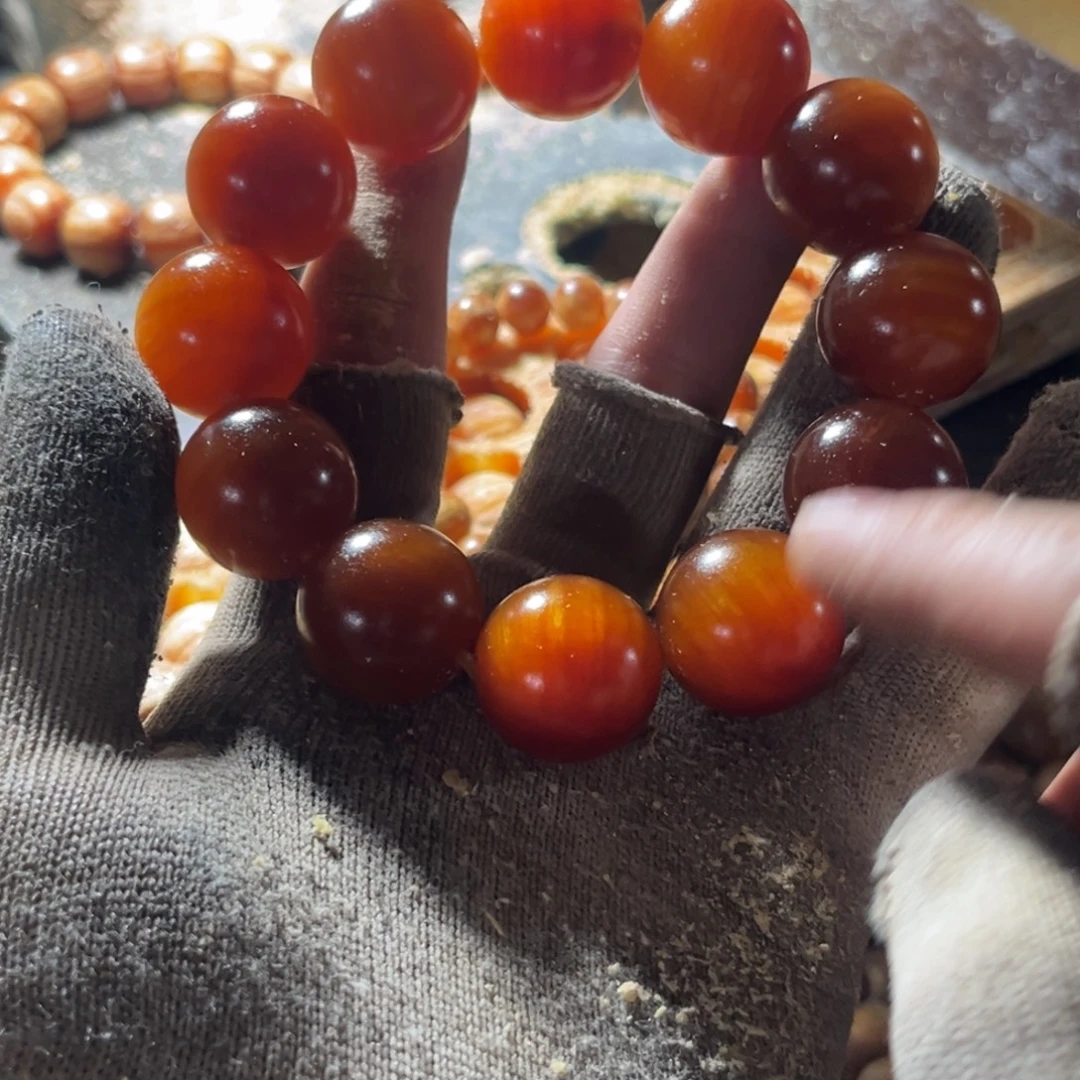 蓝***人松木（琥珀木）手串/手链2.0固化