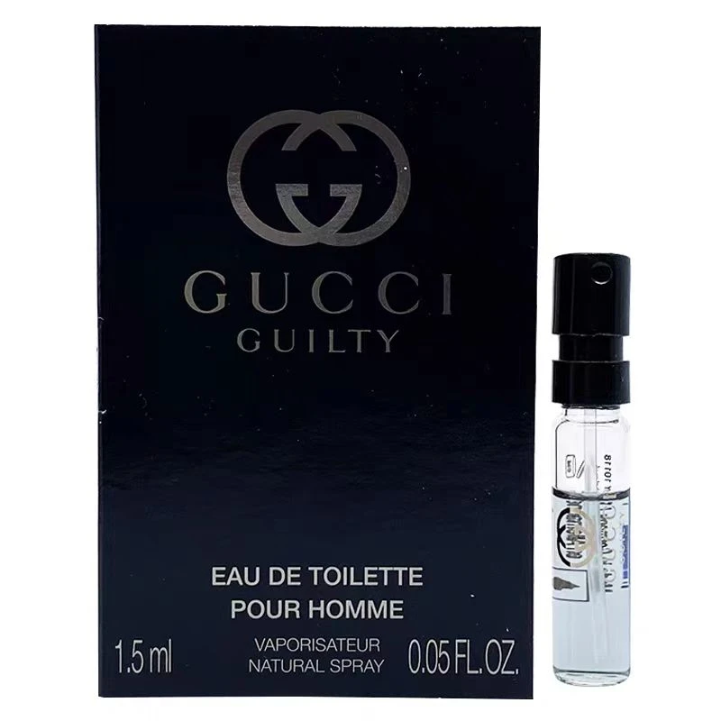 GUCCI/古驰罪爱男士淡香水小样1.5ml带喷头经典清新好闻中性魅力