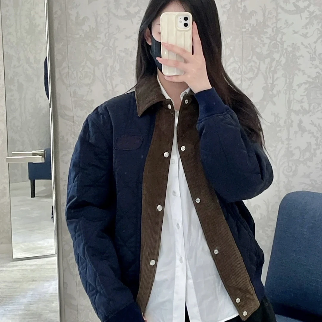 未使用 DIOR/迪奥 au497/23SS刺绣标语单排扣夹克外套 46码 尼龙