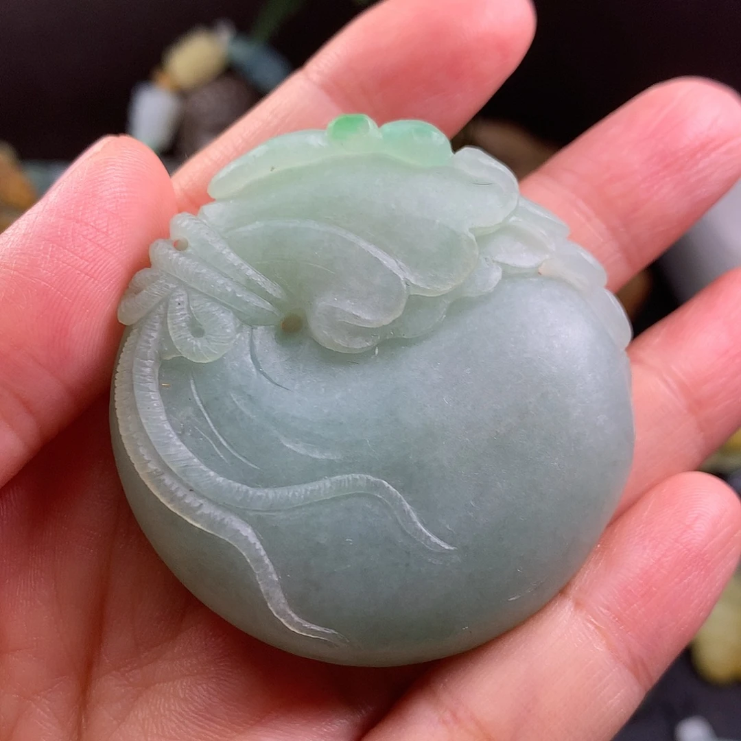 定制翡翠未镶嵌钱袋