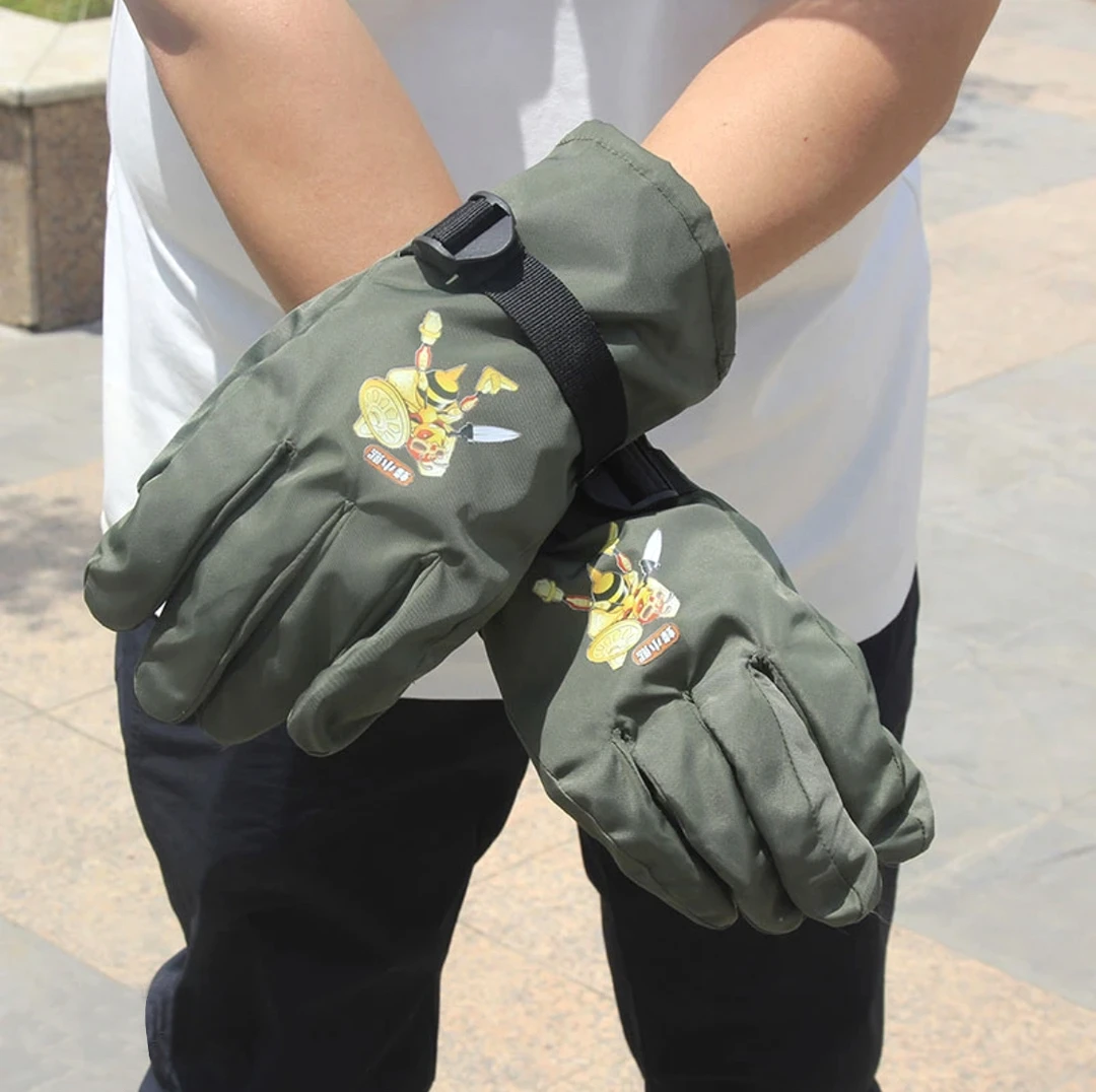 抓红娘金环专用手套加厚耐磨防刺穿马蜂服手套捉马蜂专用耐刮